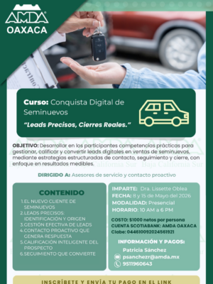Curso: Conquista Digital de Seminuevos – Leads precisos. Cierres reales.